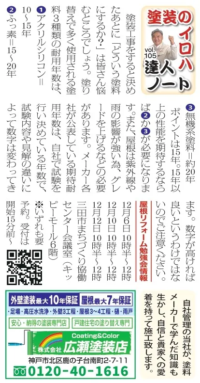 vol.105 塗料の期待耐用年数について