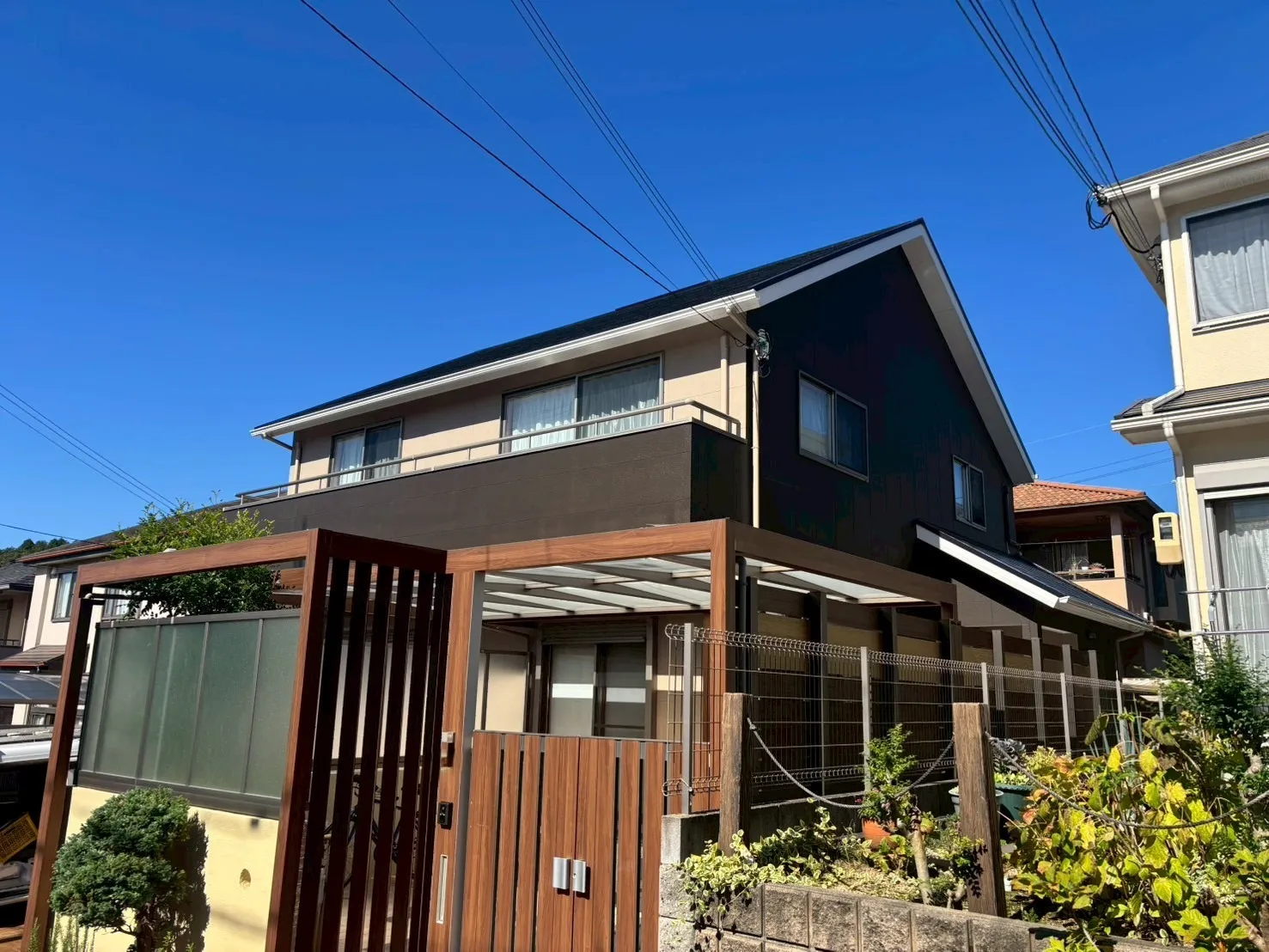 【外壁・屋根塗装】築19年の我が家が蘇る！こだわりのツートンカラーでイメチェン（神戸市北区）