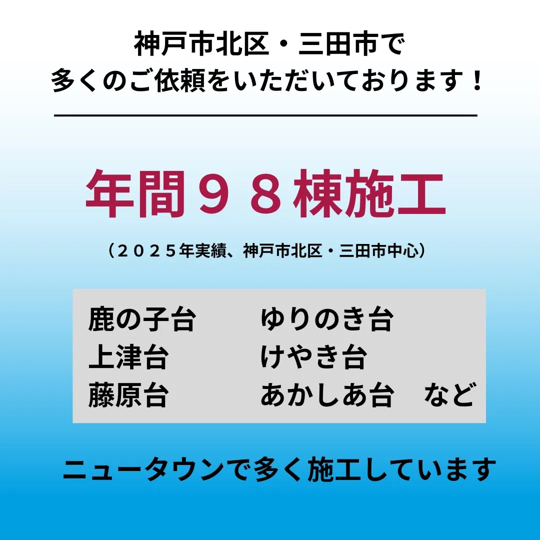 神戸市北区・三田市・西宮市北部地域密着戸建て住宅外壁・屋根塗...