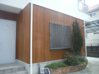 三田市　外壁の木部塗装